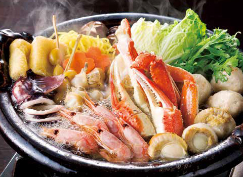 藤崎オリジナル 和洋中三段重とかに鍋セット