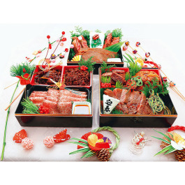 最高級A5ランク仙台牛 お肉のおせち三段重