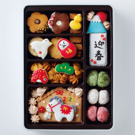 お正月クッキー缶「迎春」