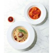 海老のトマト煮と冷やし担々麺