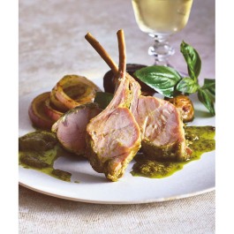 骨付き仔牛のローストバジリコ風味