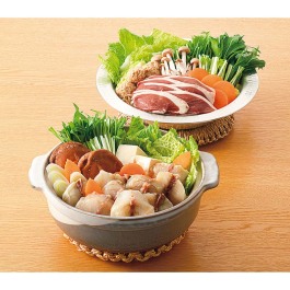 ふぐちり鍋と合鴨鍋のかさね箱