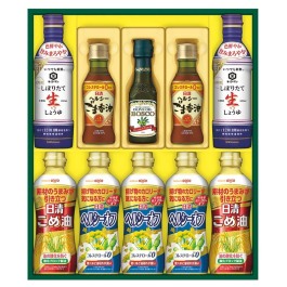 バラエティオイル＆キッコーマンしぼりたて生しょうゆ