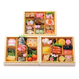 料亭おせち三段