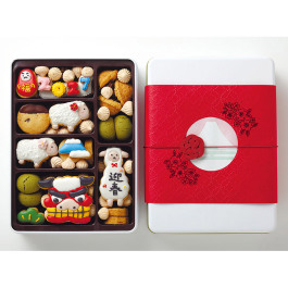藤崎オリジナル お正月クッキー缶「迎春」