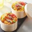 うなぎ蒲焼と牝限定神戸ビーフの小分けわっぱ飯