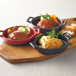 3種のソース煮込み黒毛和牛ハンバーグセット