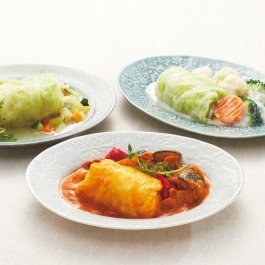 彩り野菜のロールキャベツスープ仕立て