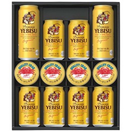 ヱビスビール・かに缶詰詰合せ