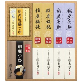 北海道産小麦使用 稲庭饂飩・素麺・比内地鶏つゆ