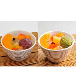 菅野食品 いちごあんみつ・ずんだあんみつ