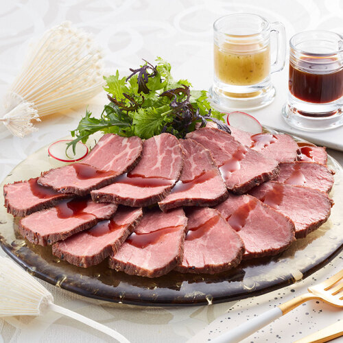 2種のソースで味わうローストビーフ - FUJISAKI online