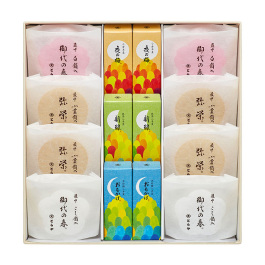秋パッケージ小形羊羹・最中詰合せ3号