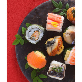 あでやか手鞠わさび葉寿し12個