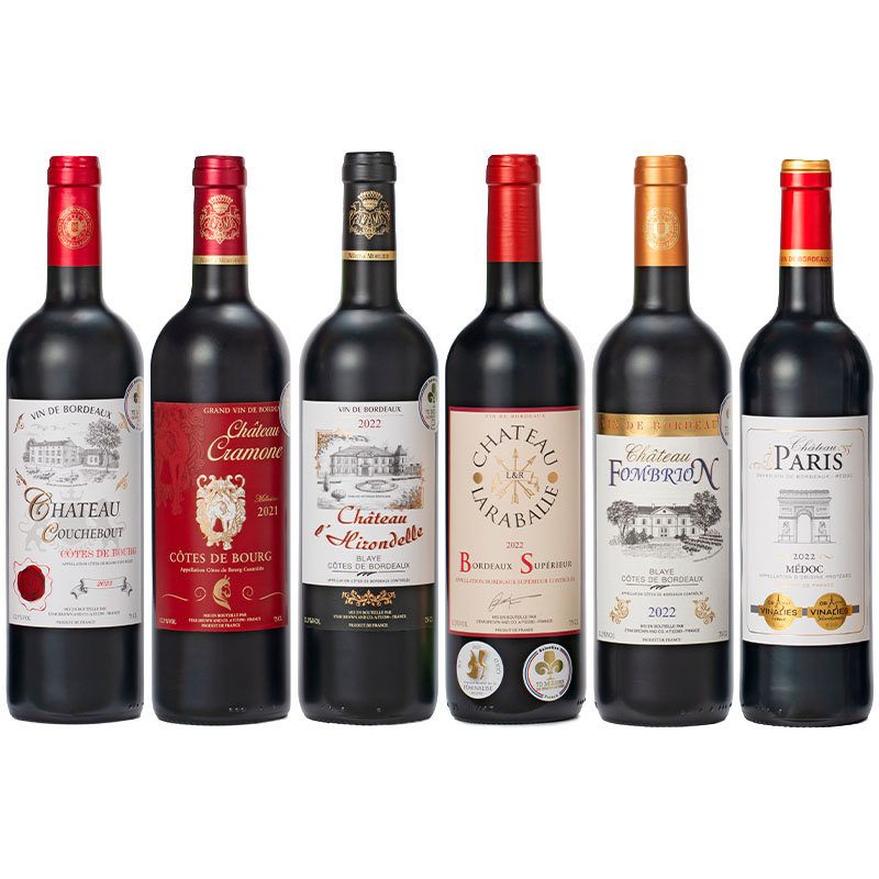 フランスボルドー金賞受賞赤ワイン6本セット - FUJISAKI online