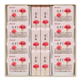 母の日パッケージ 小形羊羹・水羊羹詰合せ3号