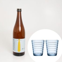 「浦霞」父の日ラベル  蔵の華 純米吟醸 ×「イッタラ」アイノ・アアルト タンブラーペアセット