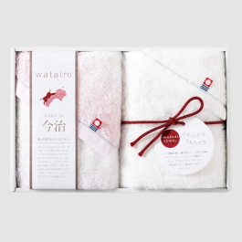 フェイスタオルセットピンク