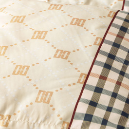 ウォッシャブル羽毛肌掛けふとんベージュ