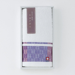 フェイスタオル 矢絣