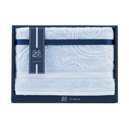 バスタオル ブルー