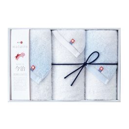 フェイスタオルセット ブルー