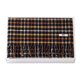 ウールひざ掛け ブラック