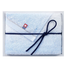 フェイスタオル ブルー