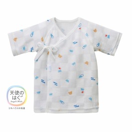 ニットガーゼ 富士山柄短肌着