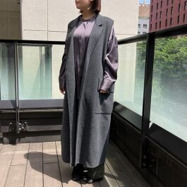 ラムウールショートビーバージレ チャコール