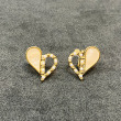 ハートパールイヤリング ゴールド