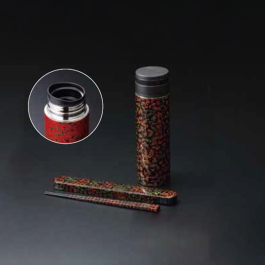 津軽塗 ボトル・箸セット