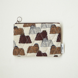 チックフラットポーチ WAVY DOG